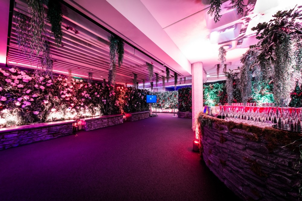 Eventologists Spring Themed Event Foliage Blossom Wall Hire