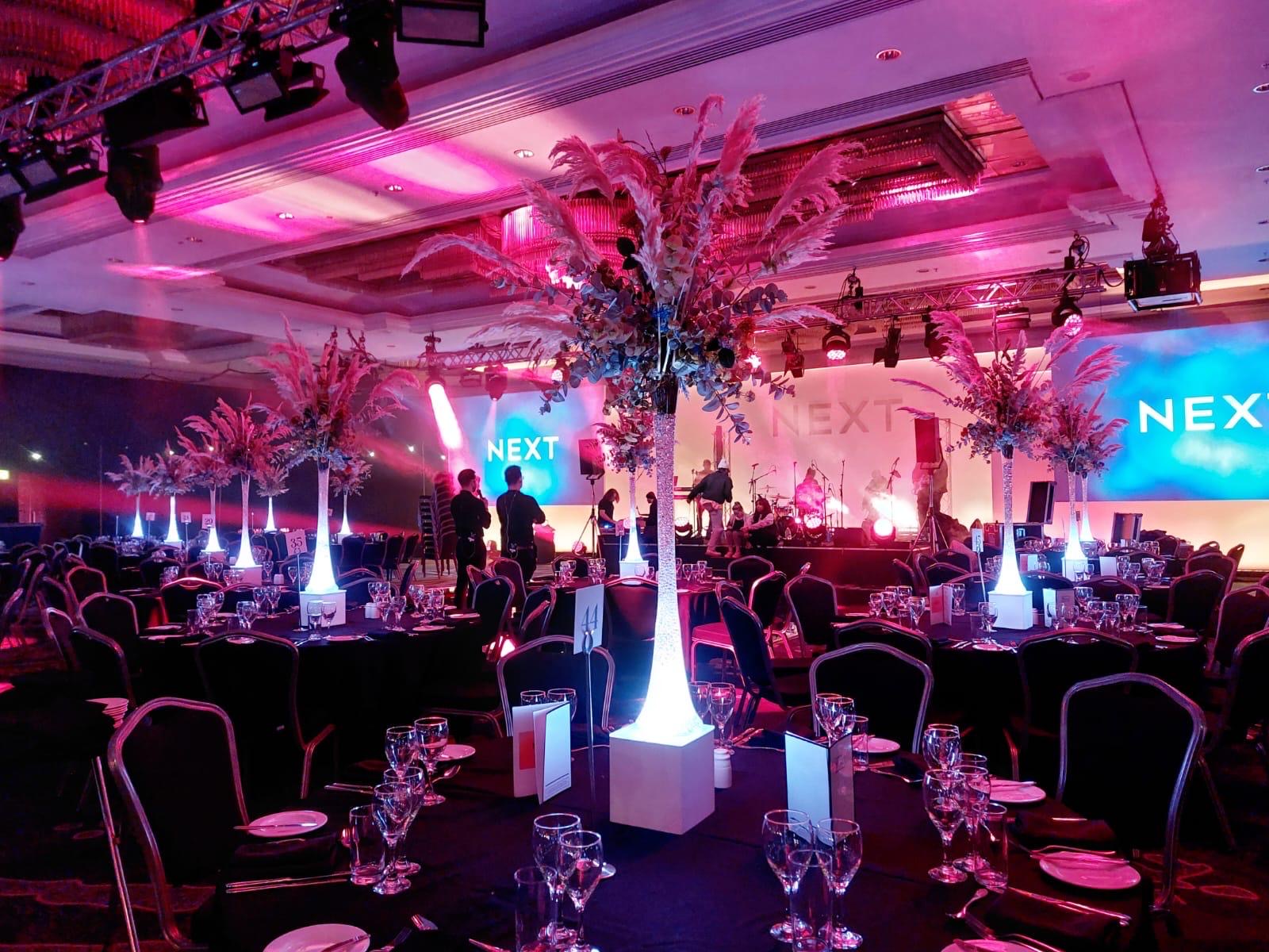 Eventologists Bridgerton Theme Table Centres