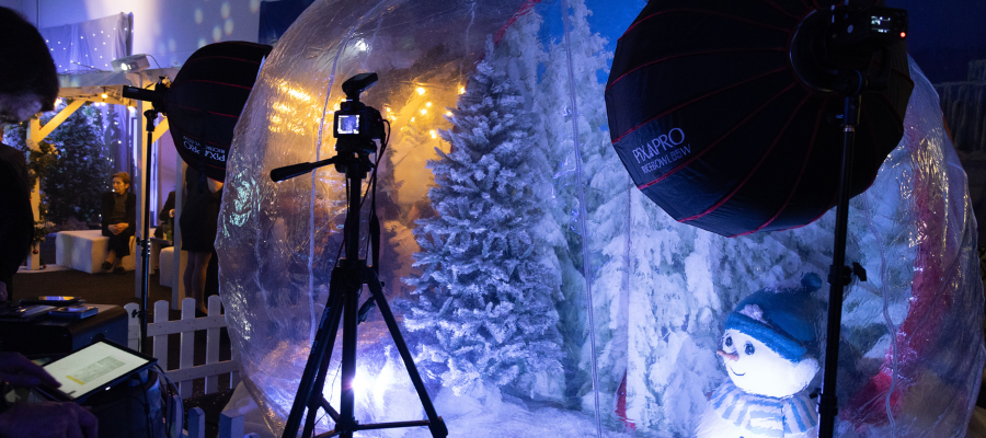 Eventologists Snow Globe Photo Booth