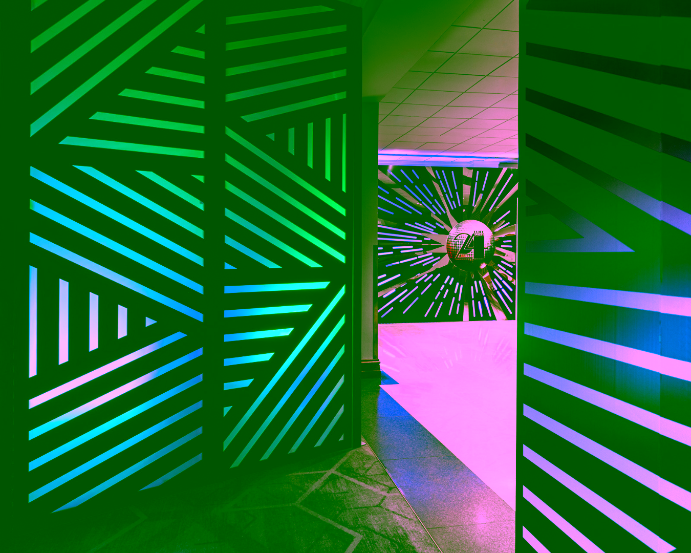 Eventologists Disco Theme Entrance