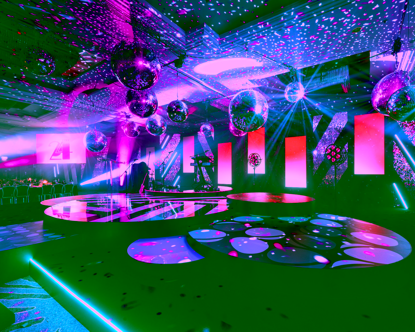 Eventologists Studio 54 Disco Theme Mirror Balls
