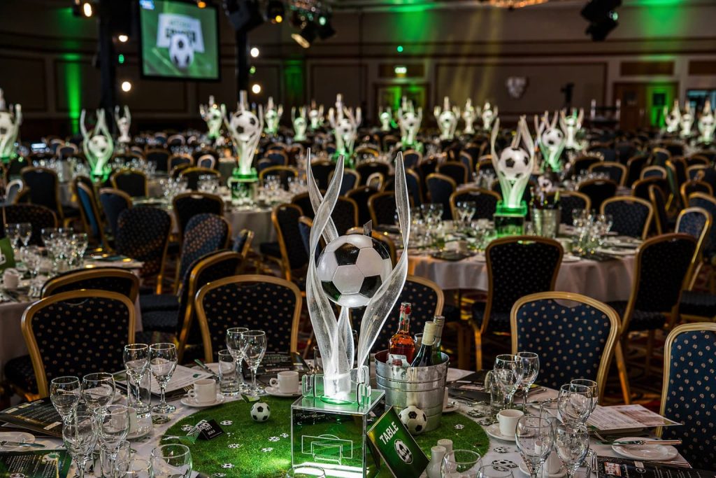 Eventologists Football Swirl Table Centres