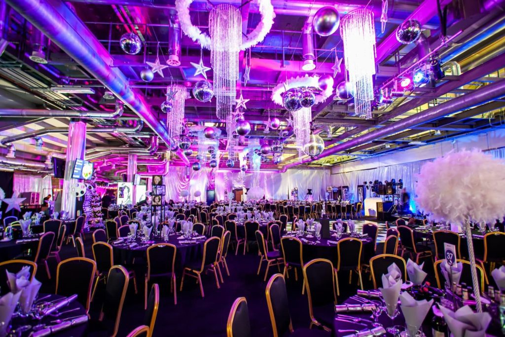 Eventologists Hollywood Silver Screen Themed Event Crystal Chandelier Event Decor Hire