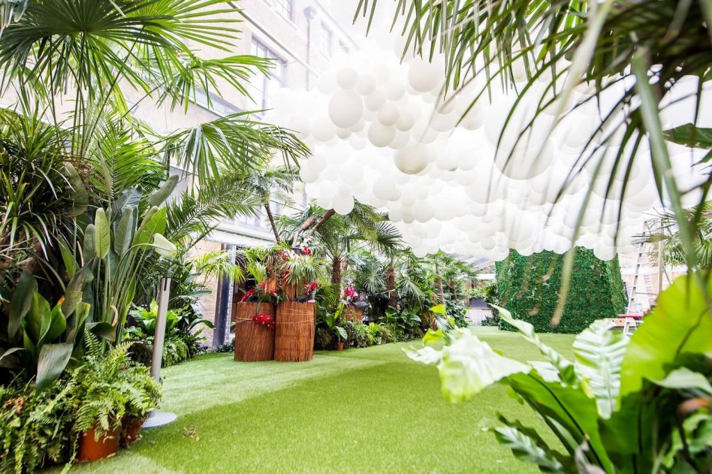 Eventologists Outdoor Event Stylist Tropical Garden Theme The Brewery London