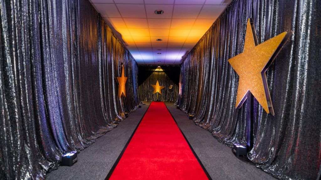 Eventologists Hollywood Themed Entrance Tunnel Styling
